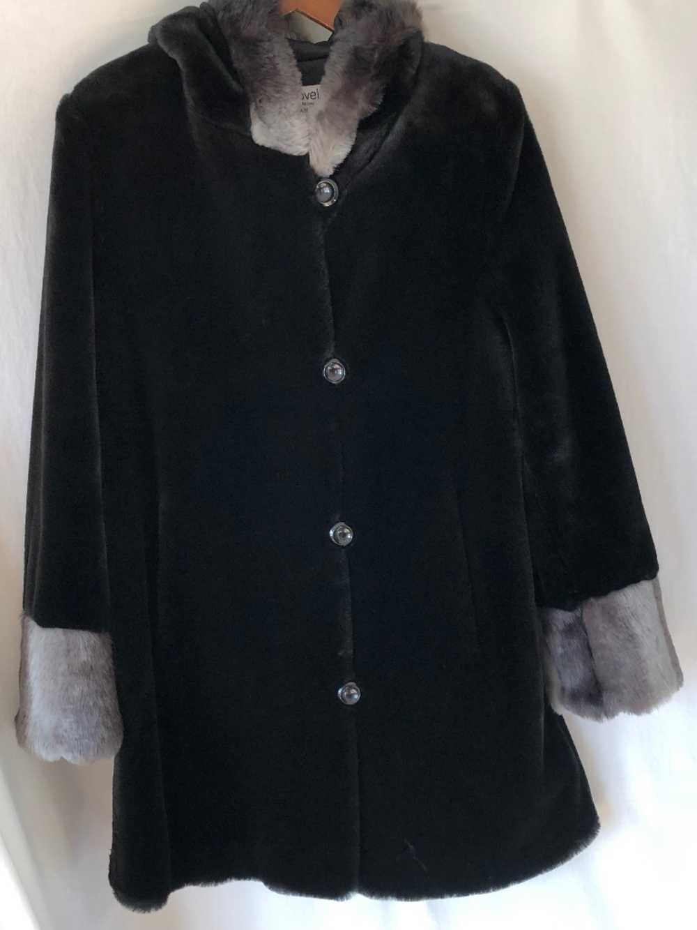 Melanie Lyne Faux Fur Cocoon Coat